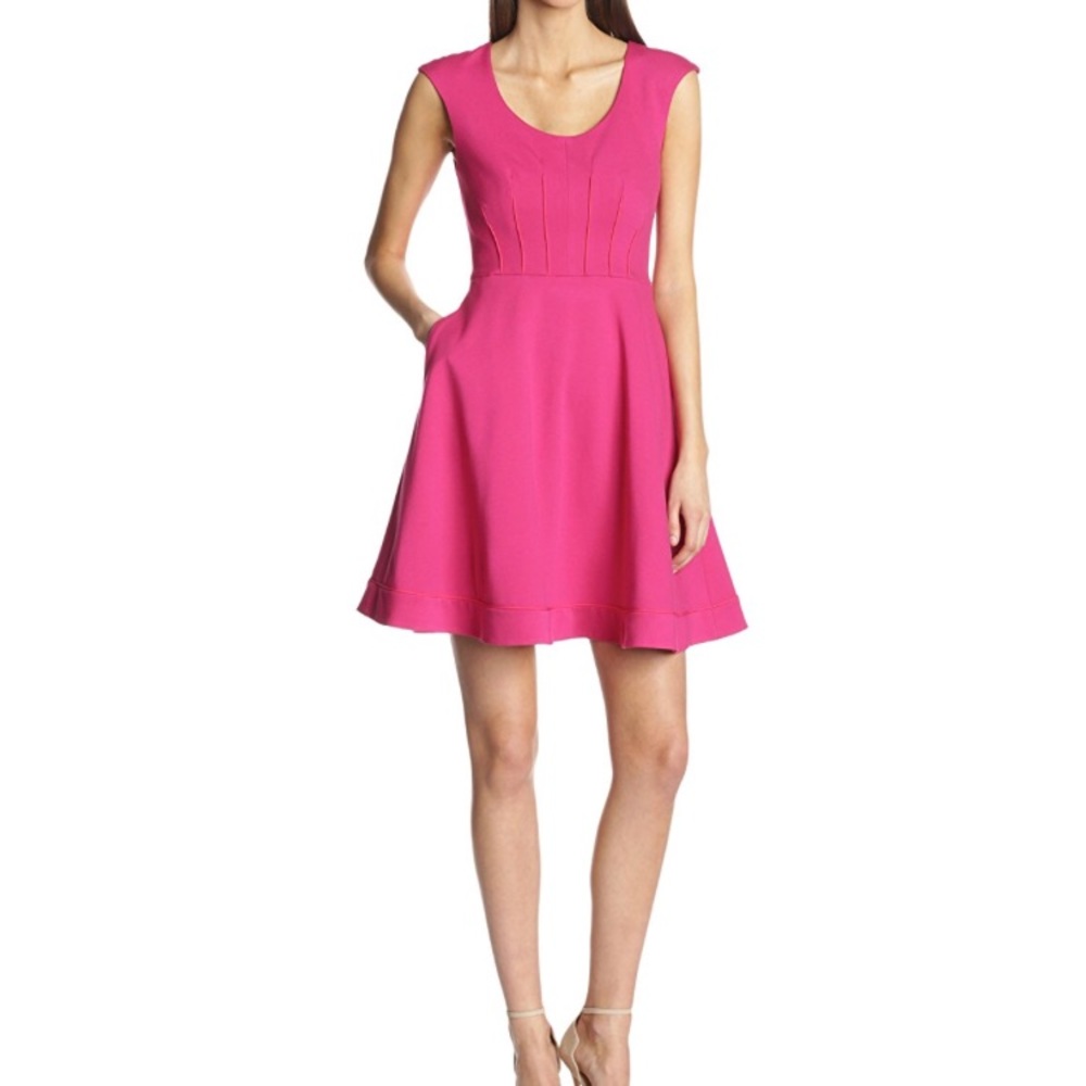 Rachel Roy (Signature Collection) Fuchsia Pink Fit-and-Flare Dress